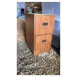 Metal 2 drawer file cabinet