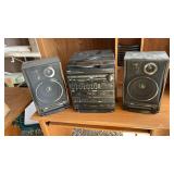 York AM/FM stereo with turntable and speakers