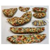 Longaberger Sunflower & Sunflower Stripe print