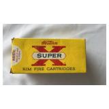 Western super X rim Fire cartridges 22, hollow