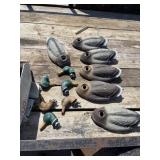 (6) Duck Decoy Shells with heads