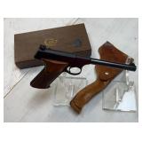 Colt 22 cal Targetsman w/leather belt holster