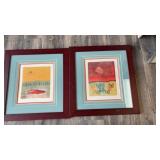 Pair of artworks by Navajo artist Ronald A. Chee