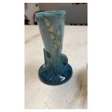 Roseville Wincraft blue art pottery vase 281-6"