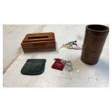 Wood holder barrel design 6x3.25; wood trinket
