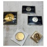 CJohn F. Kennedy Commemorative coins (5)