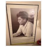 (2) John F Kennedy Prints, Framed