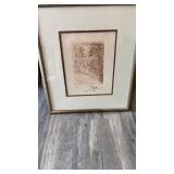 Salvadore Dali Etching
