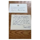 U.S. Presidential Acknowledgment Card 1974, White