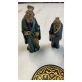 (2) Chinese Shiwan pottery Mudman figurines.