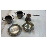 Hand wrought silverlock #783 bowl ; square bowl