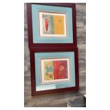Pair of artworks by Navajo artist Ronald A. Chee
