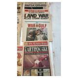 Newspapers St Louis Post Dispatch, Globe