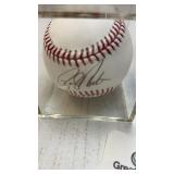Rick Horton autographed baseball in case