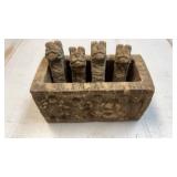 Hand carved antique sandstone. Piedra Partenon