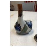 Vintage Ken Edwards Tonala Mexican pottery bud