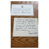 U.S. Presidential Acknowledgment Card1974, White