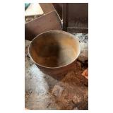 21 inch cast iron cauldron with handles
