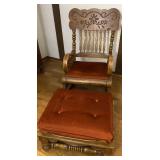 Fort Smith Chair Co Rocker with ottoman