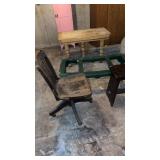 Antique furniture, including 3 foot wide round