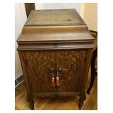 Brunswick Victrola Cabinet with Record Storage
