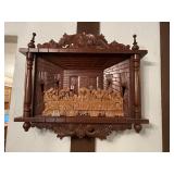 Vintage Carved wood wall hanging "The Last Supper"
