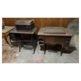 2 antique sewing machine machines