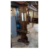 Decorative hall tree with mirror81 inches tall