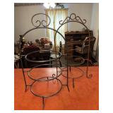 (2) 3 Tier Metal Plate Holders