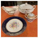 Vintage Royal Ivory Caserole Dish w/lid & Gravy