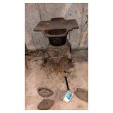 Antique iron stove, 20 inches wide 22 inches tall