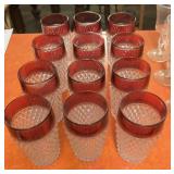 12 piece Vintage Indiana Glass Tumblers