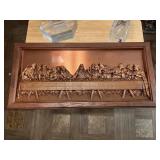 Mikasa Cross 14.5 inch tall, "Last Supper" Copper