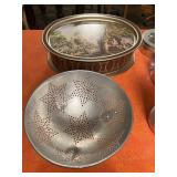 Holiday Tins, Vintage Tea Canister w/lid,