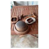 Vintage hat, stretchers, and hat mold
