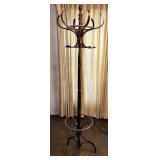 Vintage Freestanding Bentwood Hall Tree Coat Rack