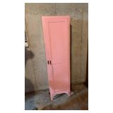 Pink chimney cabinet68 inches tall 18 inches