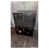 2 flat top trunks