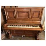 Antique Upright Piano Malcom Love, N.Y.