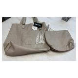 New Steve Madden leather logo tote with smaller