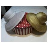 Vintage Women's Elegant Hats (2) with hat box