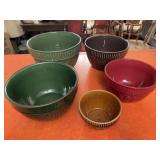 'Real Home' Stoneware Bowl Set of Five