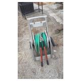 Hose reel, hose, and pruning shears