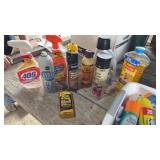 Large lot of cleaning supplies