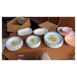 Mikasa country club, dishes, Pyrex, and other