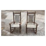 2 rocking chairs