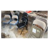 (9) folding chairs
