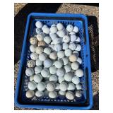 Large basket of golf balls