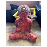 Red Buddha Figure, a couple small chips