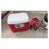 New cooler and gas can
